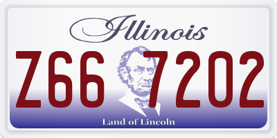 IL license plate Z667202
