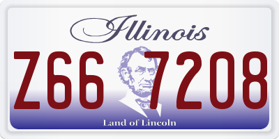IL license plate Z667208