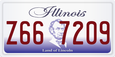 IL license plate Z667209