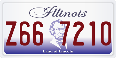 IL license plate Z667210