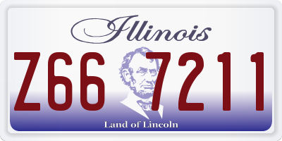 IL license plate Z667211