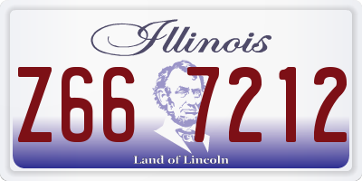 IL license plate Z667212