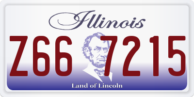 IL license plate Z667215