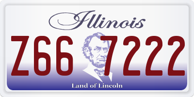 IL license plate Z667222