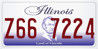 IL license plate Z667224