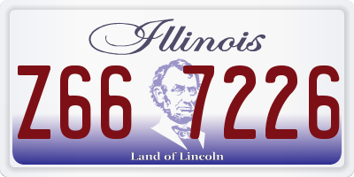 IL license plate Z667226