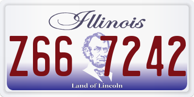 IL license plate Z667242
