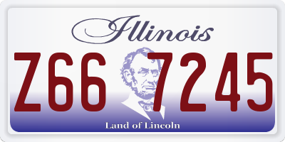IL license plate Z667245