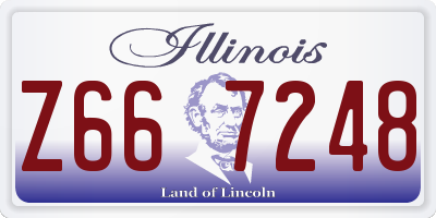 IL license plate Z667248