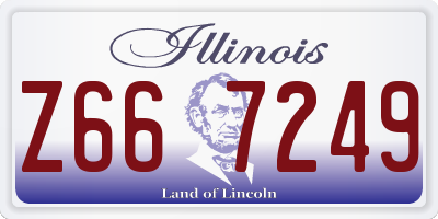 IL license plate Z667249
