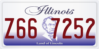 IL license plate Z667252