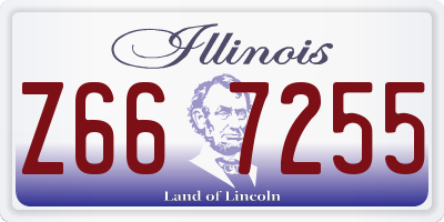 IL license plate Z667255