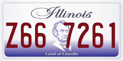 IL license plate Z667261