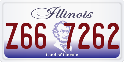 IL license plate Z667262