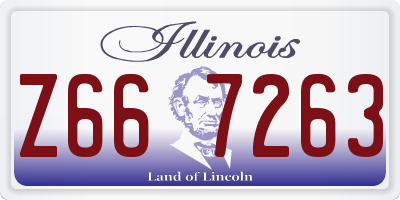 IL license plate Z667263