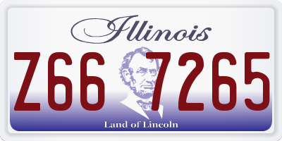 IL license plate Z667265