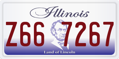 IL license plate Z667267