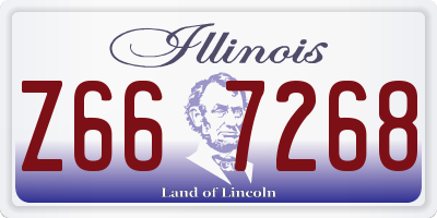 IL license plate Z667268