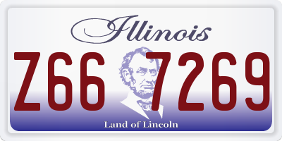 IL license plate Z667269