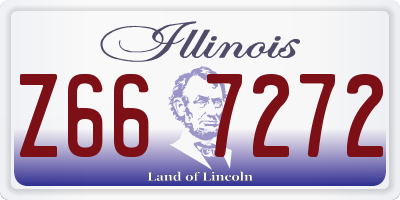 IL license plate Z667272