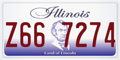 IL license plate Z667274