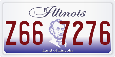 IL license plate Z667276