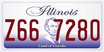 IL license plate Z667280