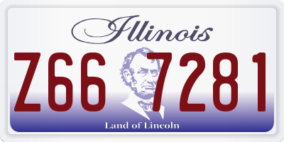 IL license plate Z667281