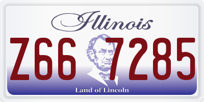 IL license plate Z667285