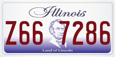 IL license plate Z667286