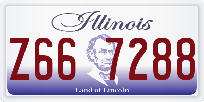 IL license plate Z667288