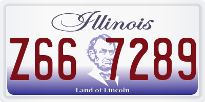 IL license plate Z667289