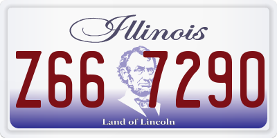 IL license plate Z667290