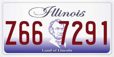 IL license plate Z667291