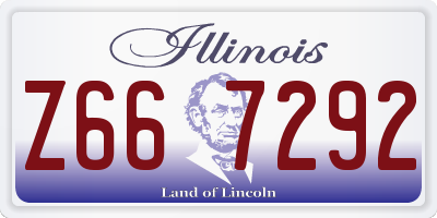 IL license plate Z667292