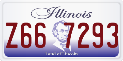 IL license plate Z667293