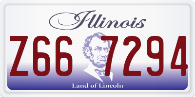 IL license plate Z667294