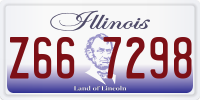 IL license plate Z667298