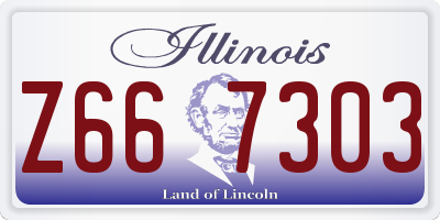 IL license plate Z667303