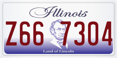 IL license plate Z667304