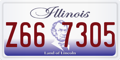 IL license plate Z667305