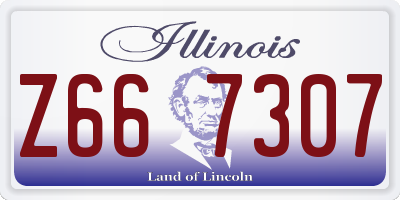 IL license plate Z667307