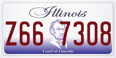 IL license plate Z667308