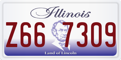 IL license plate Z667309