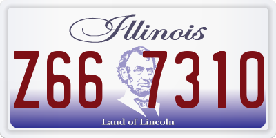 IL license plate Z667310