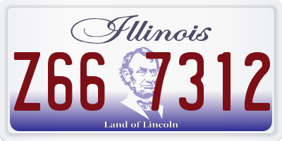 IL license plate Z667312