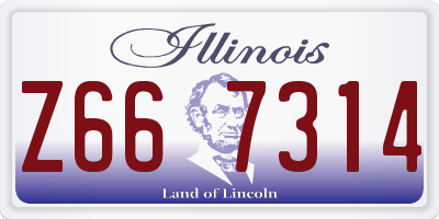 IL license plate Z667314