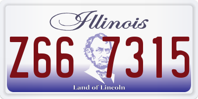 IL license plate Z667315