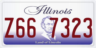 IL license plate Z667323