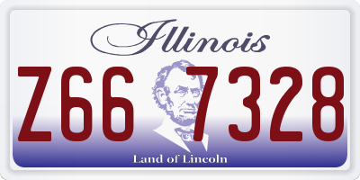 IL license plate Z667328